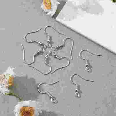 Iron Earring Hooks X-E135-NF-1
