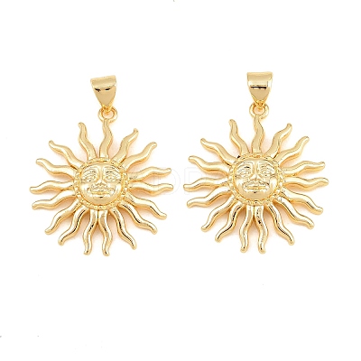 Brass Pendants KK-D232-17G-04-1