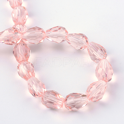 Transparent Glass Bead Strands LS-GLAA-R024-6x8mm-08-1