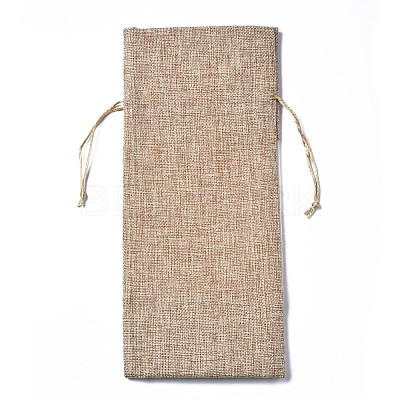 Rectangle Cotton Drawstring Winebottle Bags OP-Q053-016D-1