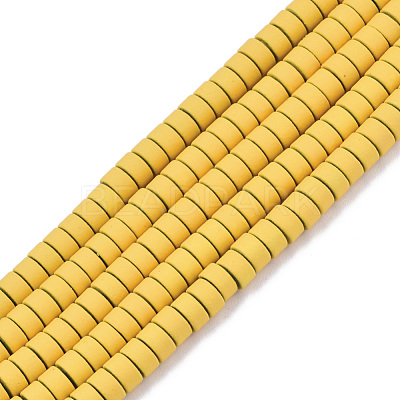 Spray Painted Non-magnetic Synthetic Hematite Beads Strands G-R468-04-11-1
