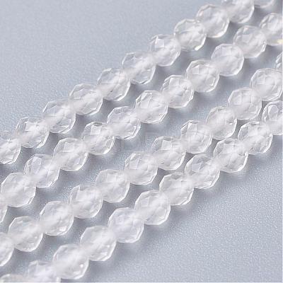 Natural Quartz Crystal Beads Strands G-D166-B-2mm-1