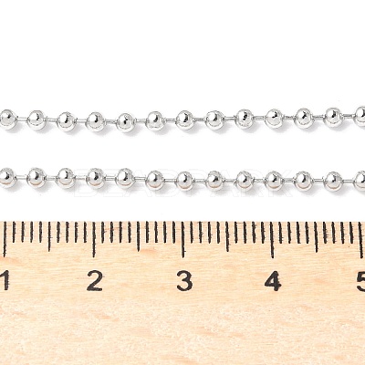 Tarnish Resistant Classic Plain 304 Stainless Steel Mens Womens Ball Chain Necklaces LS-STAS-M174-007-1