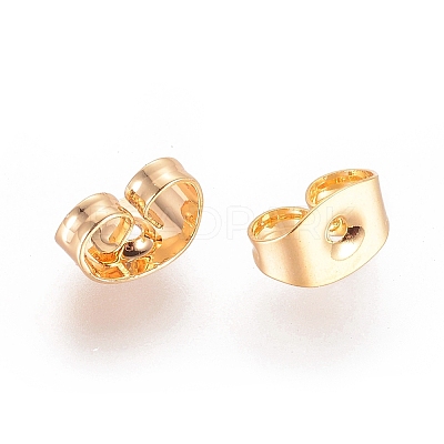 Real 18K Gold Plated Brass Ear Nuts X-KK-L147-214-NR-1