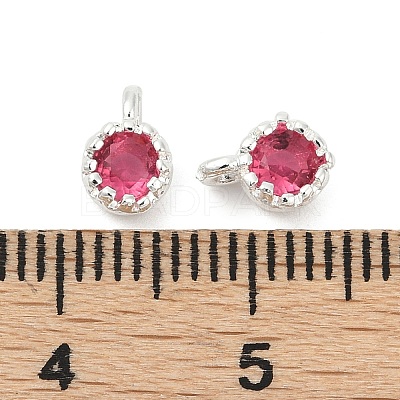 Brass Pave Cubic Zirconia Pendants KK-H204-03S-05-1