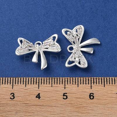 Brass Micro Pave Cubic Zirconia Pendants KK-F872-15S-02-1