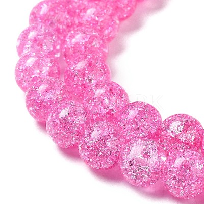 Synthetic Crackle Quartz Beads Strands GLAA-S134-8mm-03-1