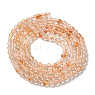 Heated Natural Citrine Beads Strands G-B090-A25-03-1