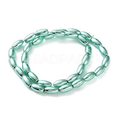 Electroplated Synthetic Magnetic Hematite Beads Strands G-C248-I01-6x12mm-1