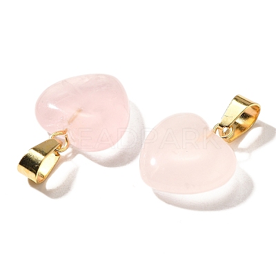 Natural Rose Quartz Pendants G-I311-A13-G-1