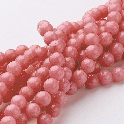Natural Mashan Jade Round Beads Strands X-G-D263-10mm-XS18-1