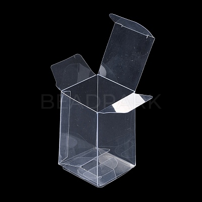 Rectangle Transparent Plastic PVC Box Gift Packaging CON-F013-01B-1