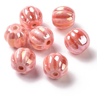 Handmade Pearlized Porcelain Beads X1-PORC-G010-01F-1