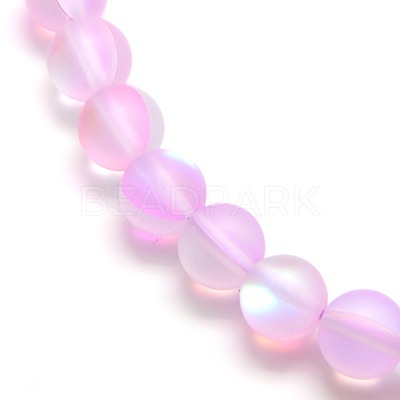 Synthetic Moonstone Beads Strands X-G-F142-8mm-09-1
