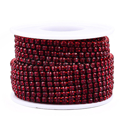 Electrophoresis Iron Rhinestone Strass Chains CHC-Q009-SS12-B21-1