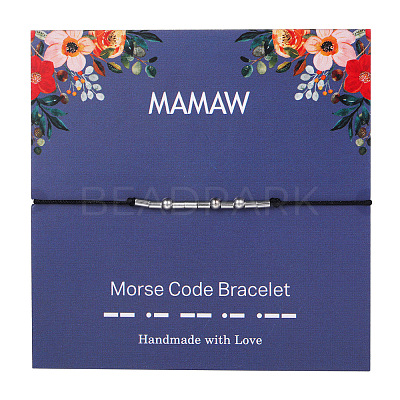 Mamaw Morse Code Bracelets FS-WG6A0C8-14-1
