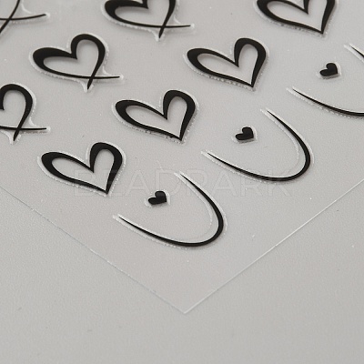 4 Sheets 4 Styles Plastic Stickers MRMJ-DJ0001-11-1