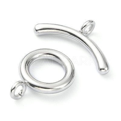 Non-Tarnish 304 Stainless Steel Toggle Clasps STAS-E194-09P-A-1