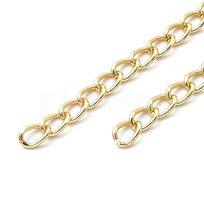 Aluminium Twisted Curb Chains CHA-YW0001-07G-1