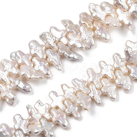 Natural Keshi Pearl Beads Strands PEAR-S020-N02-1