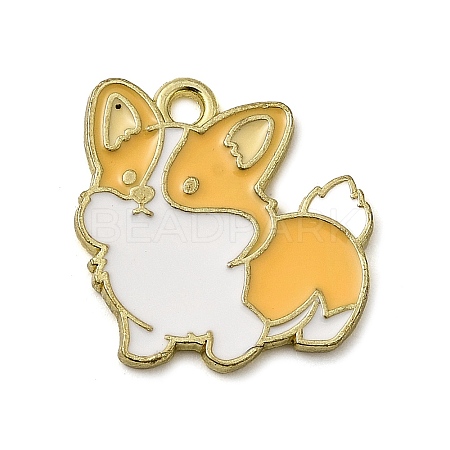 Golden Plated Alloy Enamel Pendants LS-ENAM-L049-01G-02-1