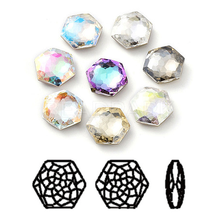 K9 Glass Rhinestone Cabochons RGLA-P035-01A-M-1