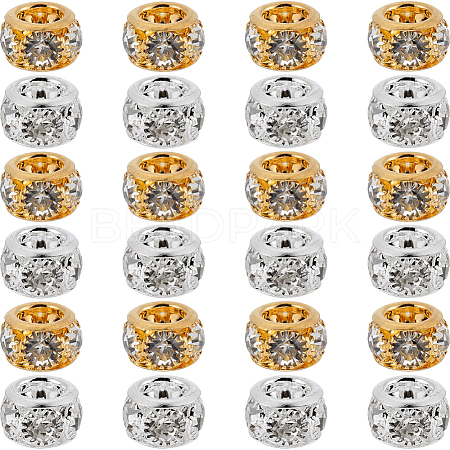 40Pcs 2 Colors Brass Spacer Beads KK-SC0003-97-1