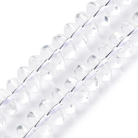 Transparent Glass Beads Strands GLAA-N001-62B-1