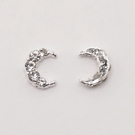 Alloy Rhinestone Cabochons MRMJ-WH0072-99B-01-1