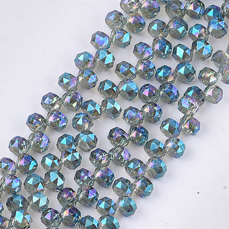 Electroplate Glass Beads Strands EGLA-S179-04A-C01-1