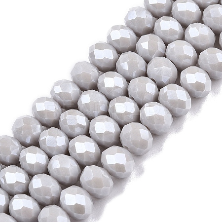 Electroplate Glass Beads Strands EGLA-A044-P8mm-A19-1