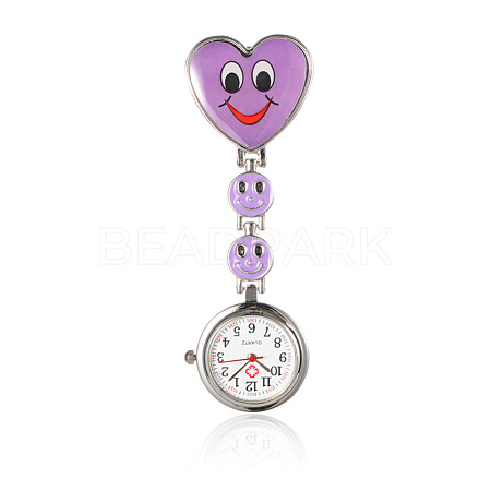 Alloy Heart Nurse Table Pocket Watches WACH-N007-02D-1