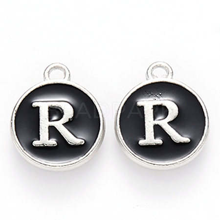 Platinum Plated Alloy Charms ENAM-S118-02R-P-1