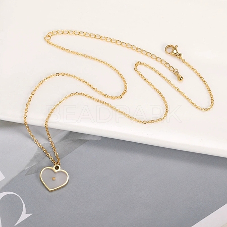 304 Stainless Steel Mustard Seed Faith Pendant Necklaces NJEW-Z063-04G-02-1