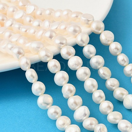 Natural Cultured Freshwater Pearl Beads Strands PEAR-P064-19J-06D-1