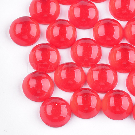Translucent Resin Cabochons RESI-S361-12mm-07-1