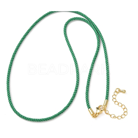 2MM Round Nylon Milan Cord Necklace Makings LS-MAK-F038-C29-G-1