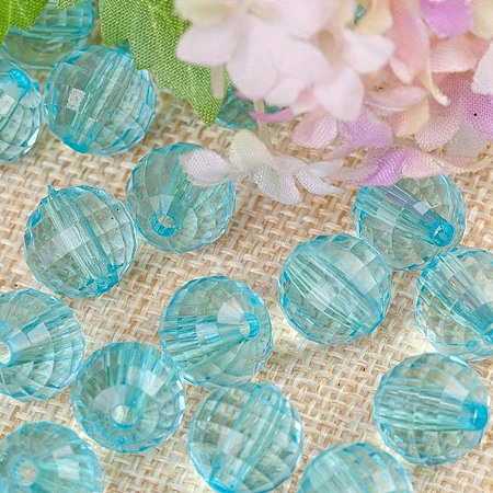 Transparent Acrylic Beads TACR-NH0001-C-13-1
