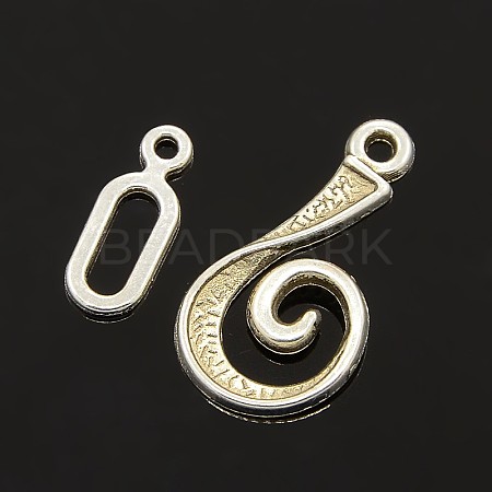 Tibetan Style Alloy Hook Clasps LF5077Y-NF-1