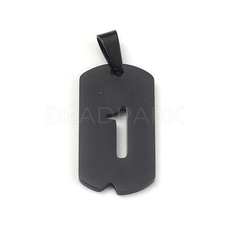 Ion Plating(IP) 304 Stainless Steel Pendants STAS-O127-E01-1