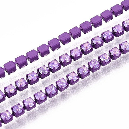Iron Rhinestone Cup Chains CH-T006-05B-05-1