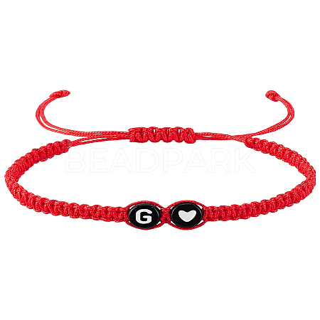 1Pc Adjustable Nylon Cord Braided Bracelets for Women Men BJEW-LP0001-31B-G-1