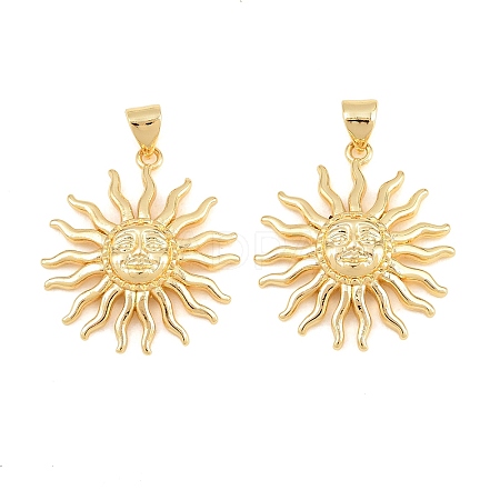 Brass Pendants KK-D232-17G-04-1