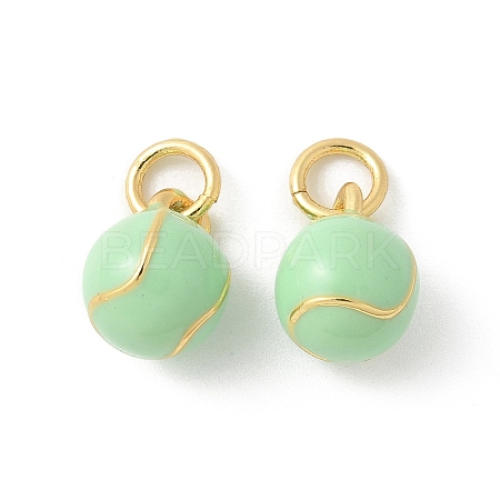 Brass Enamel Pendants KK-P294-38G-04-1