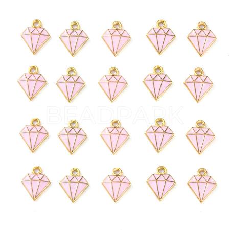 20Pcs Light Gold Alloy Enamel Charms ENAM-YW0001-36A-1
