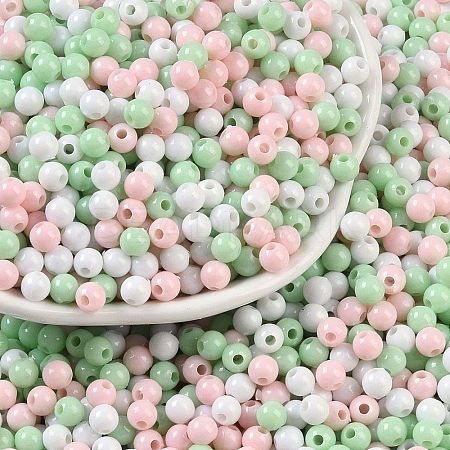 Opaque Acrylic Beads X1-OACR-H118-07B-12-1