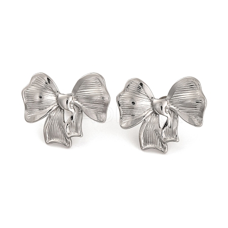 Non-Tarnish 304 Stainless Steel Stud Earrings for Women EJEW-Z057-03P-1