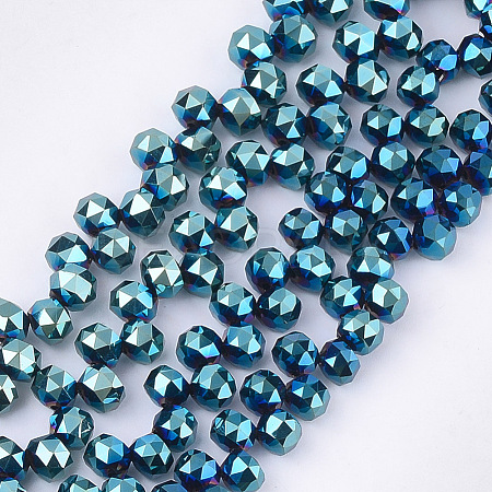 Electroplate Glass Beads Strands EGLA-S179-04A-A01-1