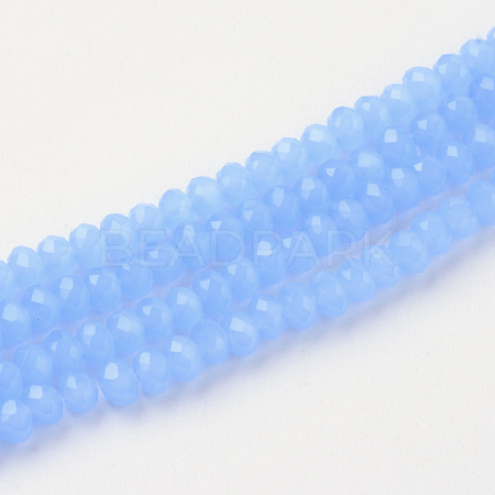 Imitation Jade Glass Beads Strands X-GLAA-R135-2mm-38-1