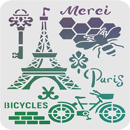 Large Plastic Reusable Drawing Painting Stencils Templates DIY-WH0202-034-1